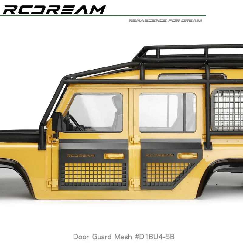 RCDream Door Armor Metal Protection Mesh for RD110 RD130 Wilderness Defender Hard Body  Simulation Upgrade Accessories