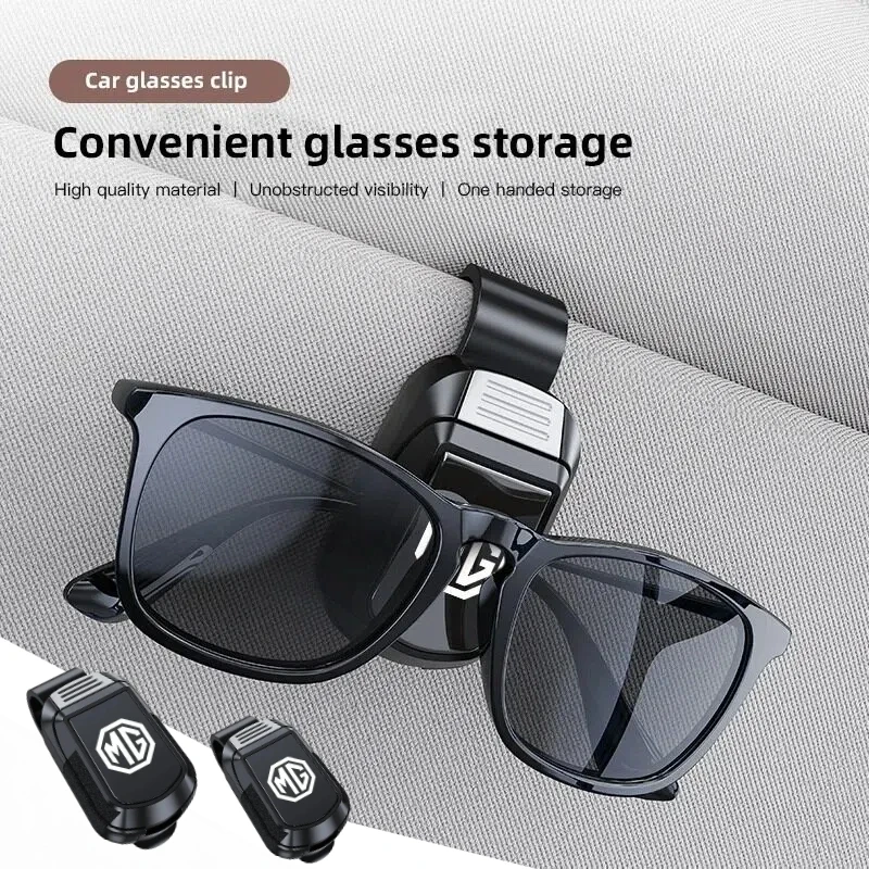Car Glasses Clip Car Sunglasses Holder For MG ZS MG4 EV HS MG3 MG5 EV Marvel R MG ONE MG GT MG HS PHEV