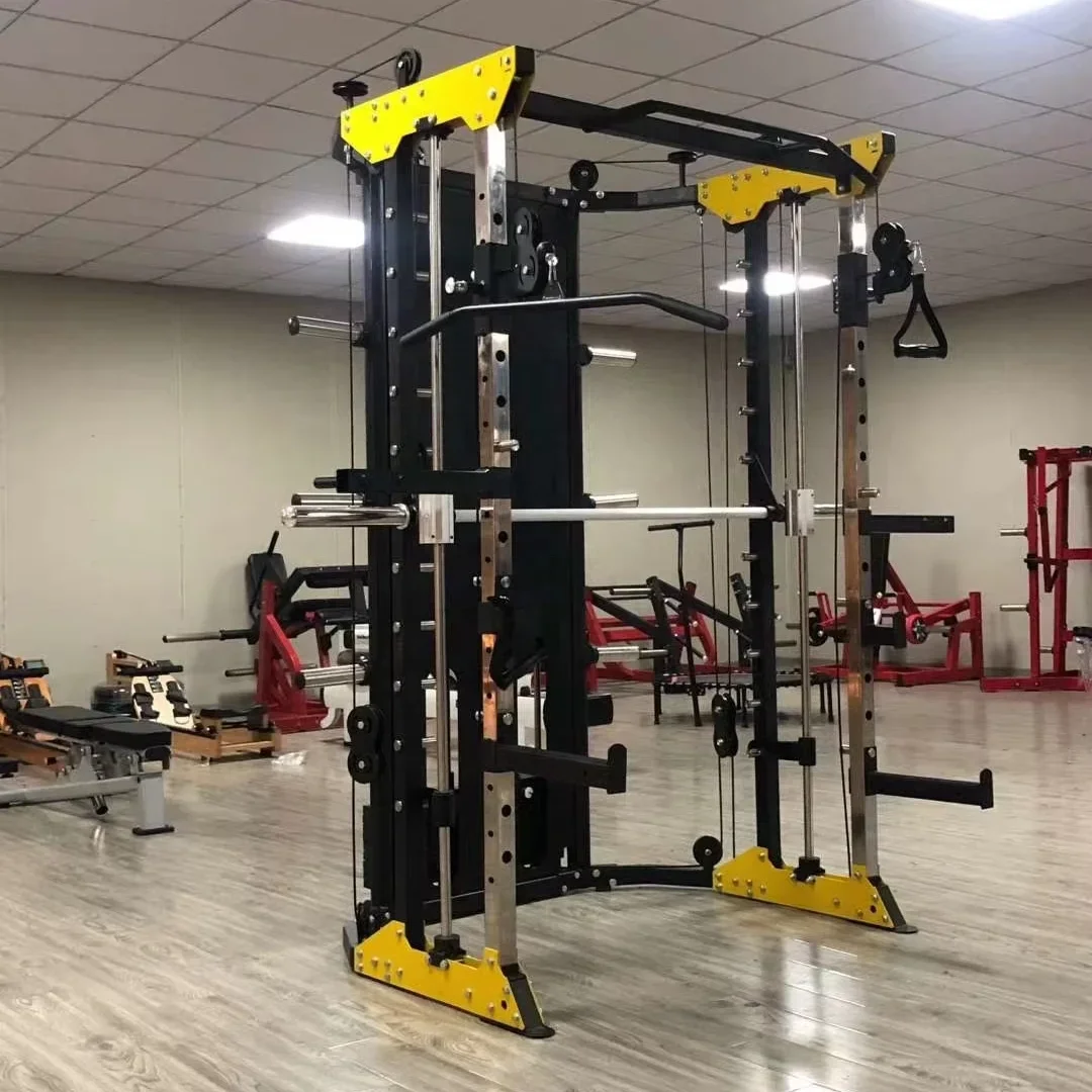 2026 Direct Manufacture All-in-One Unisex Home Gym Equipment Multi-Function Smith Machine For Squat Rack And Weight Lifting