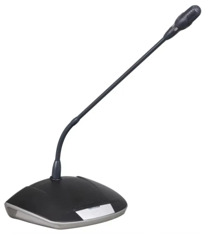 Full-featured wired desktop video conferencing system with microphone camera - delegate unit and PA tracking voting capabilities