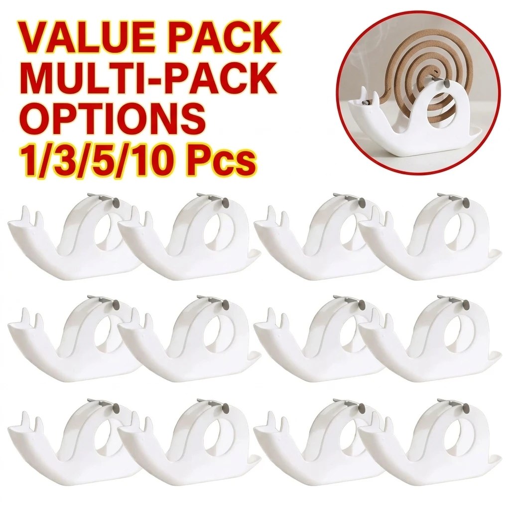 Summer Portable Snail Shape Mosquito Coil Holder Outdoor Camping Fishing Mosquito Coil Holder Tray Insect Repellent Rack Bracket