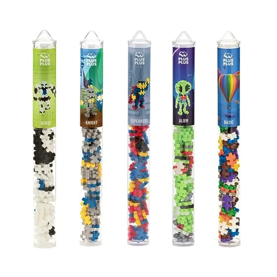 

Fantasy Battle Themed 3D Puzzle Building Block Playset Kit with 350 Mini Interlocking Pieces STEM Fun Toys for 5 Tube Bundle Mu