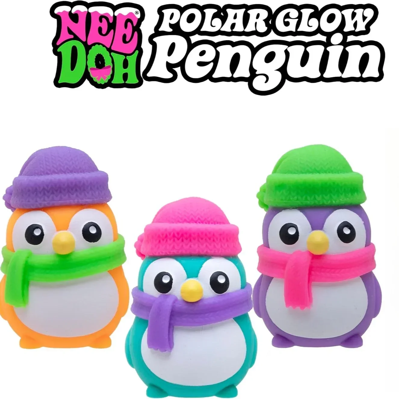 @NeeDoh Polar Penguin Sensory Squeeze Fidget Colorful Desk Decoration Stress Relief Adult