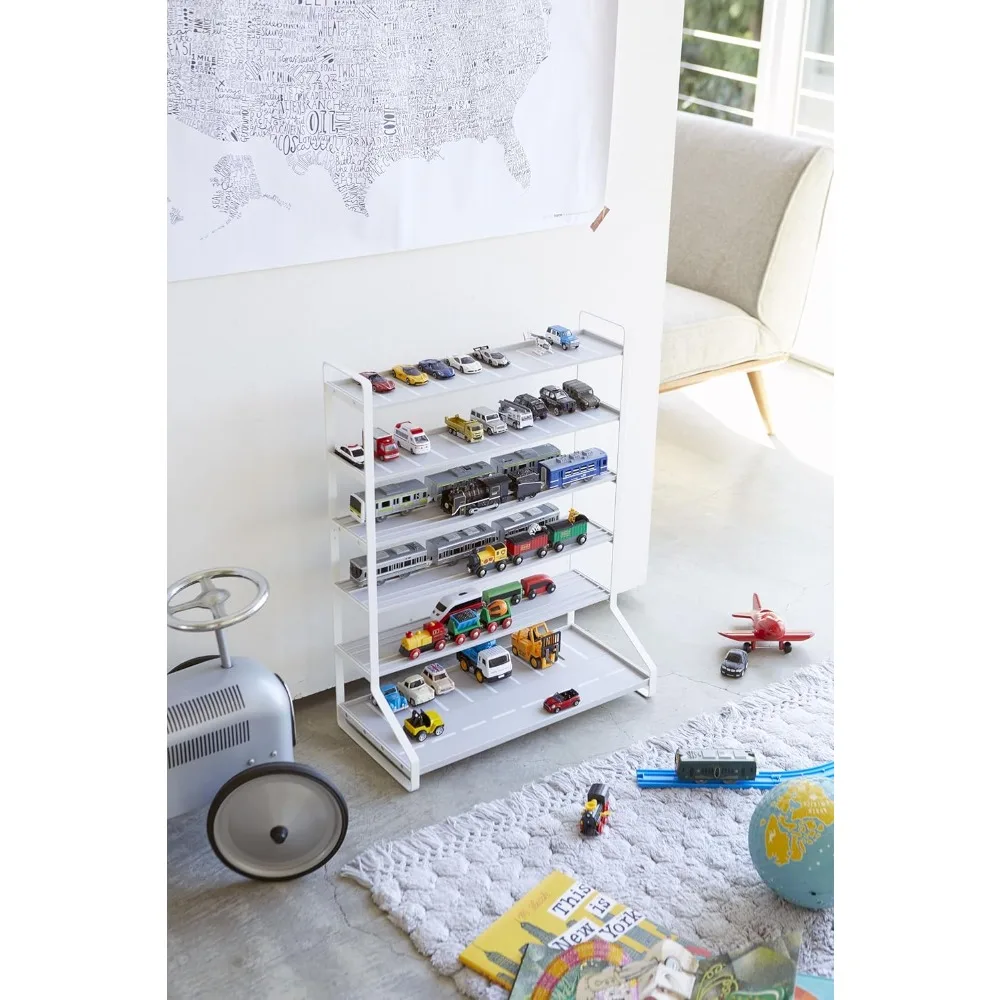 

Home Tower Train Storage Display | Hotwheels Model Car Display | Kids Toy Storage - Steel