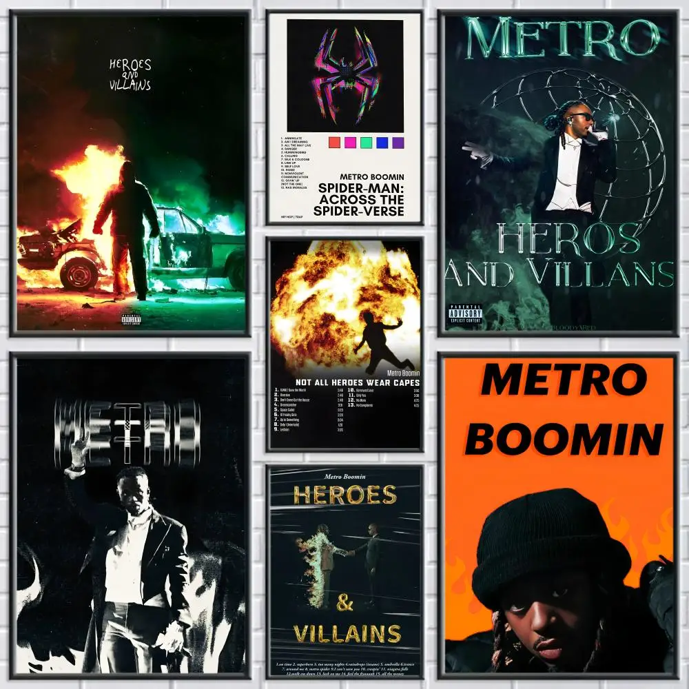 

Painting Calligraphy Canvas Poster: Crease Free Waterproof Durable All Space Wall Decor Pop Rapper B-Boomin Music Album