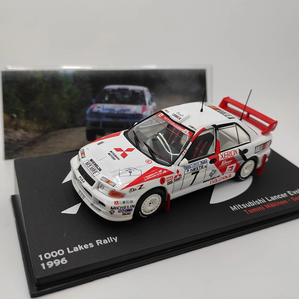 

Diecast IXO 1:43 Scale Mitsubishi Lancer Evolution III 1996 Rally Car Alloy Car Model Collectible Toy Gift Souvenir Display