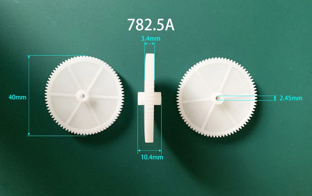 40-61Mm Đường Kính Lớn Gear 0.5M 782.5A 802A 902A 1002A 1202A Cơ Bảo Dưỡng Bánh Răng Bánh Răng 80 răng 78-120 Răng