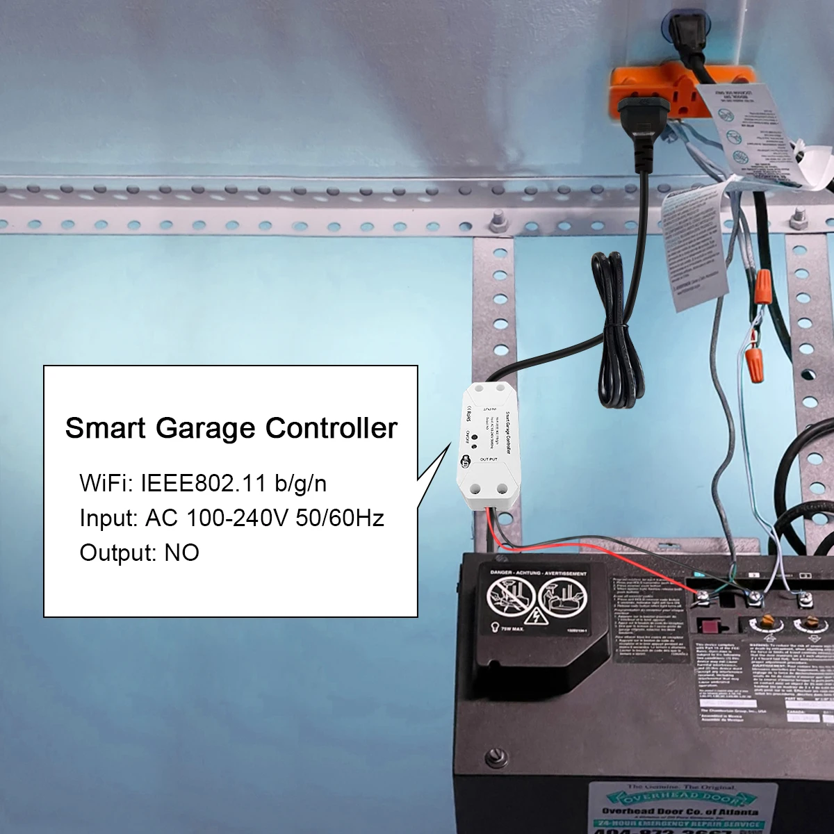 Tuya Smart Home WiFi Switch Smart Garage Door Opener Controller Work With Alexa Echo Google Home Smart Life/Tuya APP Control