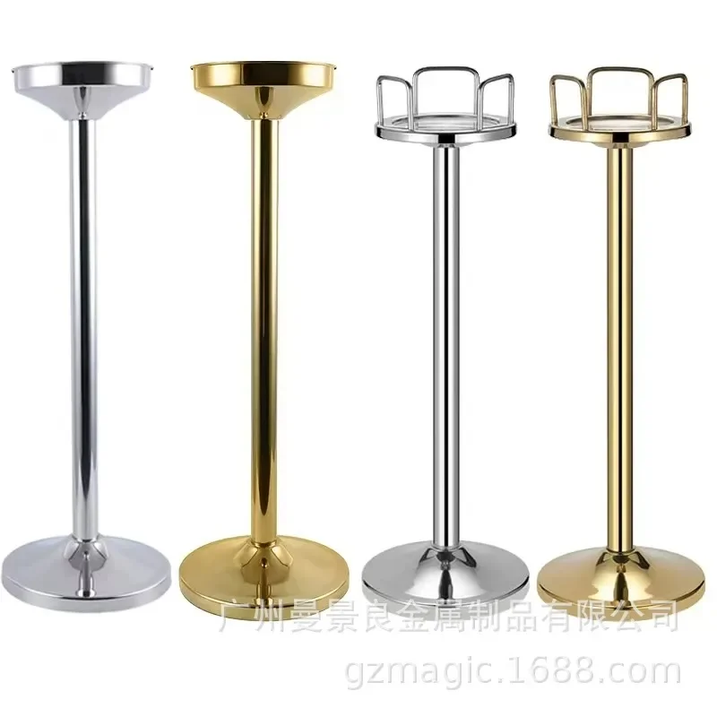 Luxury Floor Standing Champagne Bucket Set for Bar Club Thickened Ice Wine Cooler with Stand Elegant Design for Catering