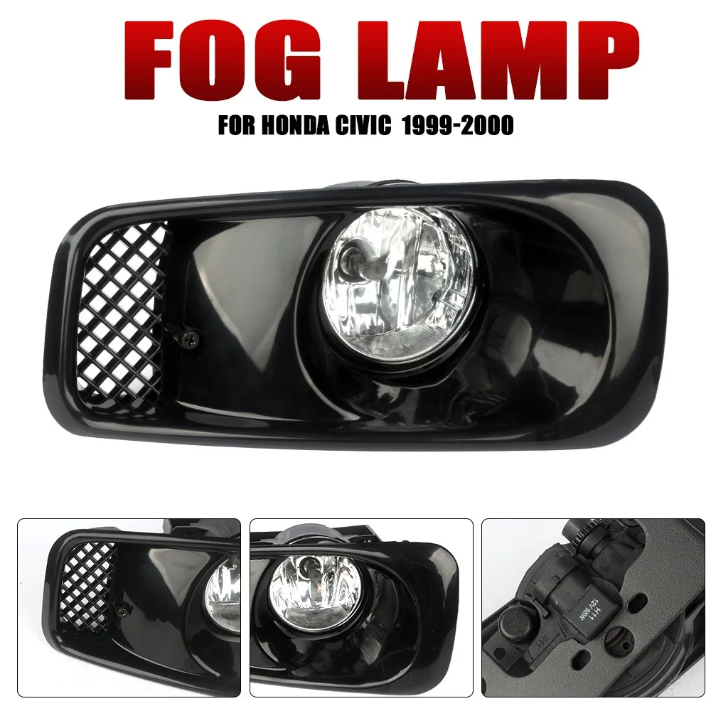 

For OEM Honda Civic EK3 Halogen Fog Light Projector Lens, 12V 55W 4300K