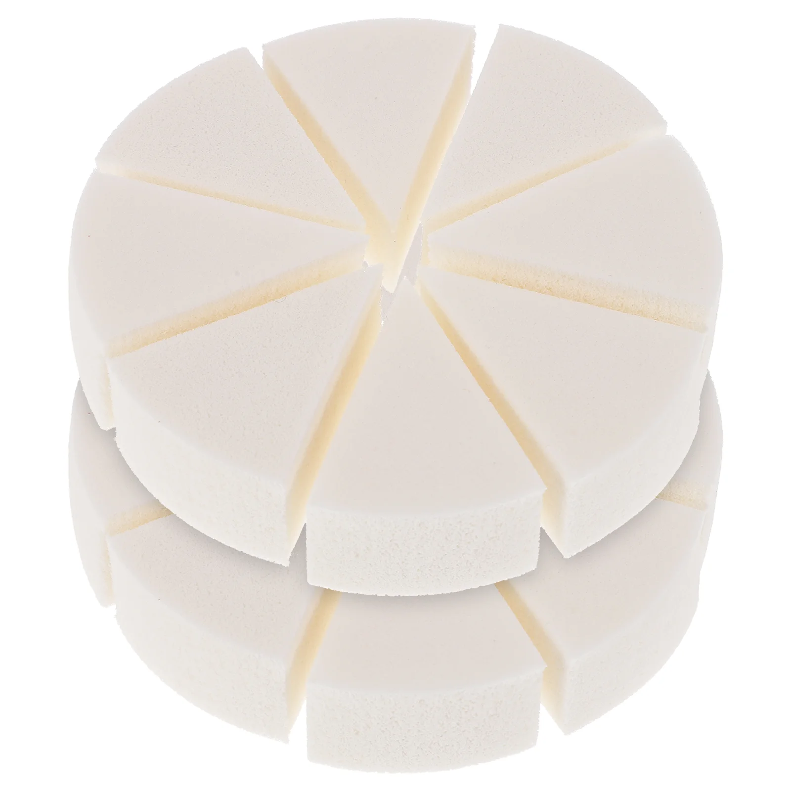 2 juegos de esponja Triangular Puff base de maquillaje belleza cuñas Jumbo polvo triangular