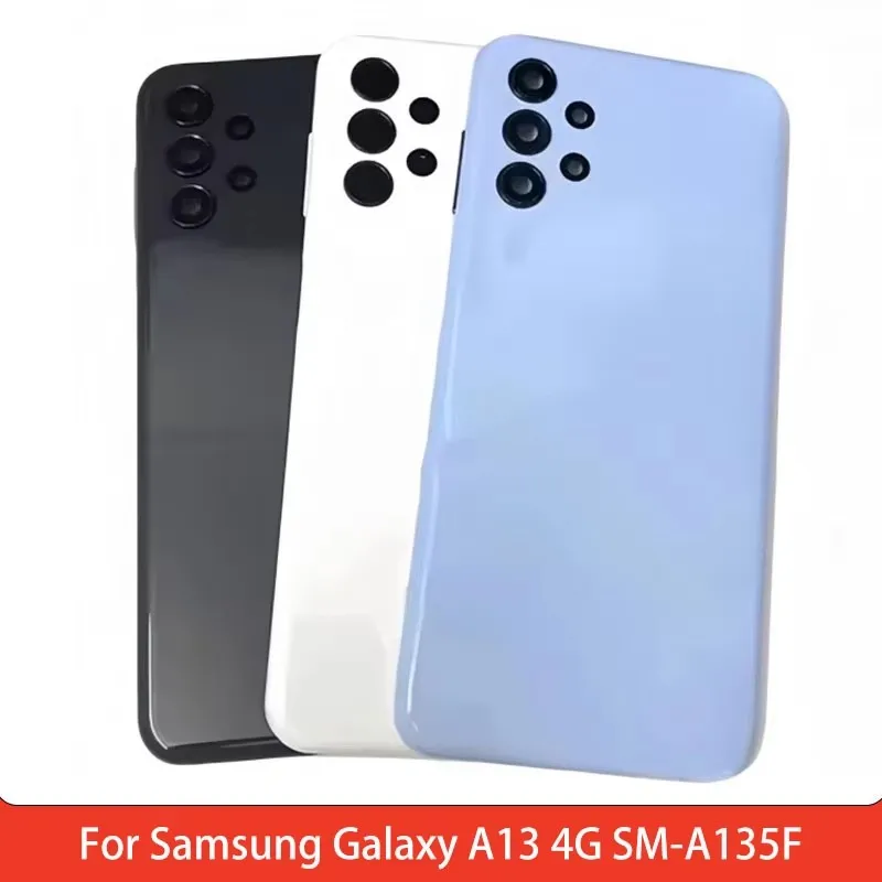 Battery Back Cover For Samsung Galaxy A13 4G SM-A135F PC Material Back Cover Repair Replacement Part