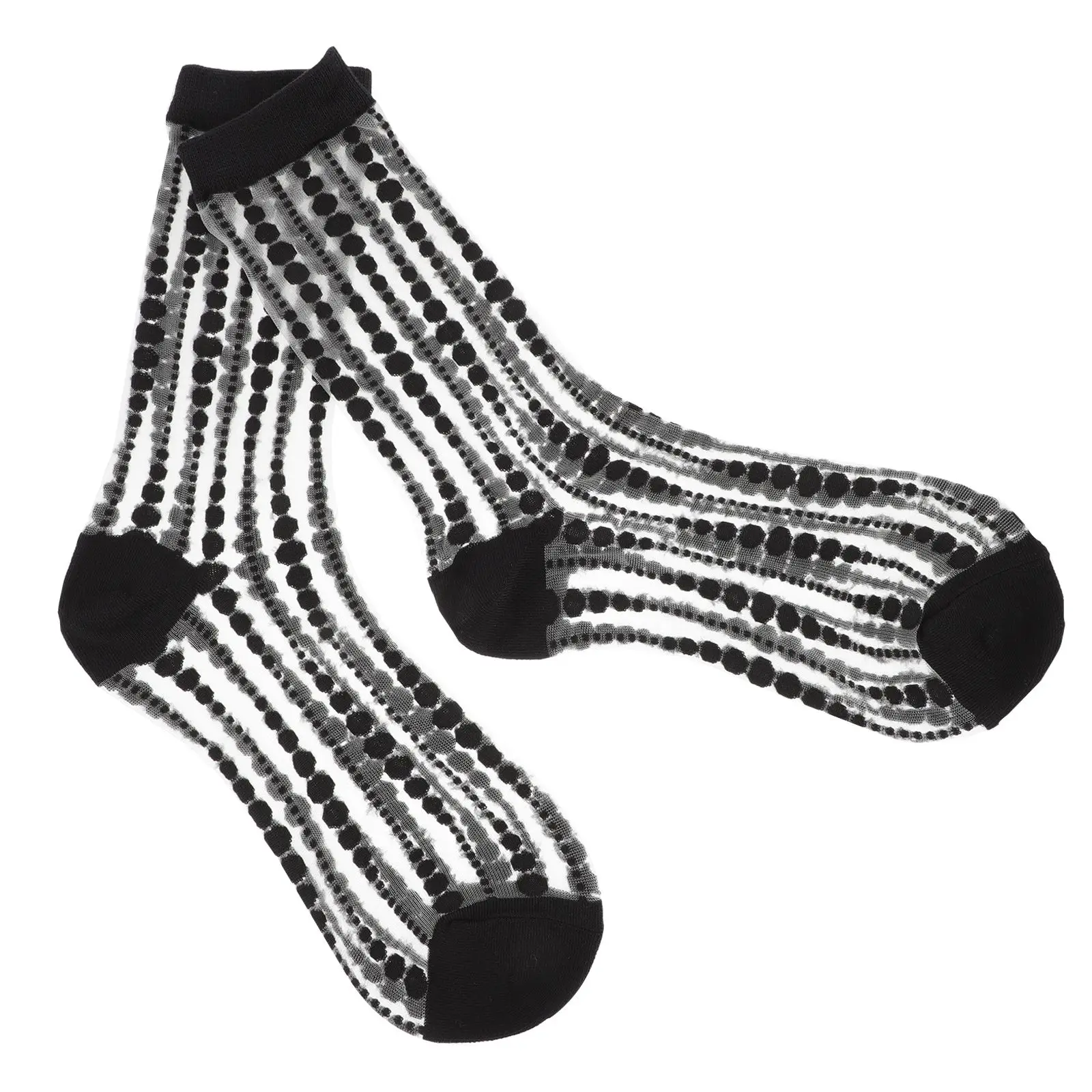 

Носки с каплями воды, прозрачные ультратонкие женские нейлоновые чулки, полый дизайн, противоскользящие вечерние, повседневная стильная обувь, словосочетание