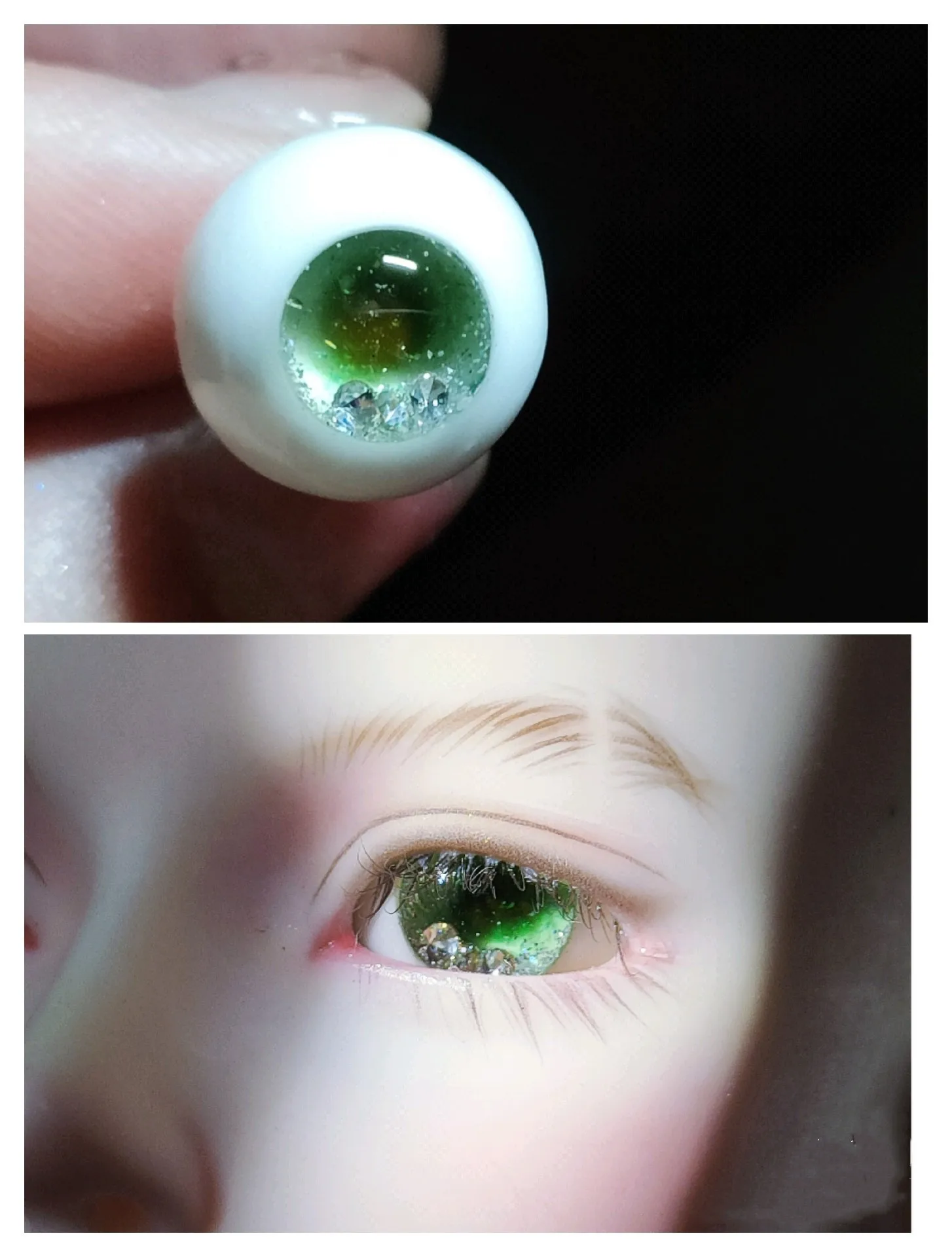 

Защитный глазной яблок Moss Green, 12 мм, BJD, 1/3, 1/4, 1/6, аксессуары для кукол