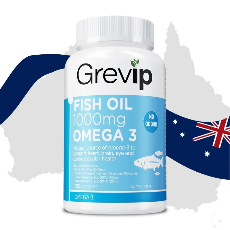

Omega-3 Fish Oil Capsules - Supports Heart, Brain, Skin & Joint Health, Antioxidants Vegan