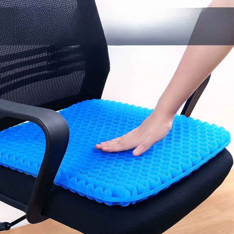 Gel cushion, breathable honeycomb design in summer, used to relieve back pain-