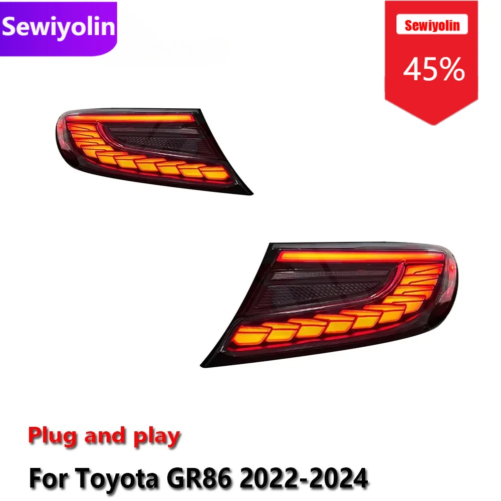 

Car DRL LED Tail Light Assemblies For Toyota GR86 2022-2024 Auto Fog DRL Brake Turn Signal Lamp Plug And Play