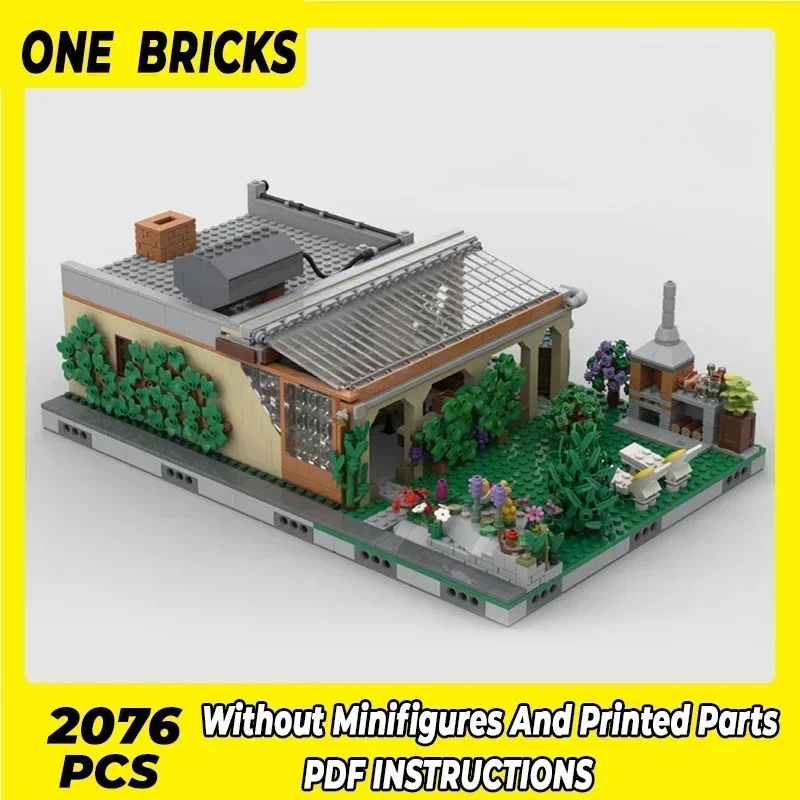 

Moc Building Blocks Street View Model Grandpa’s Cottage Technical Bricks DIY Assembly Construction Toys For Childr Holiday Gifts