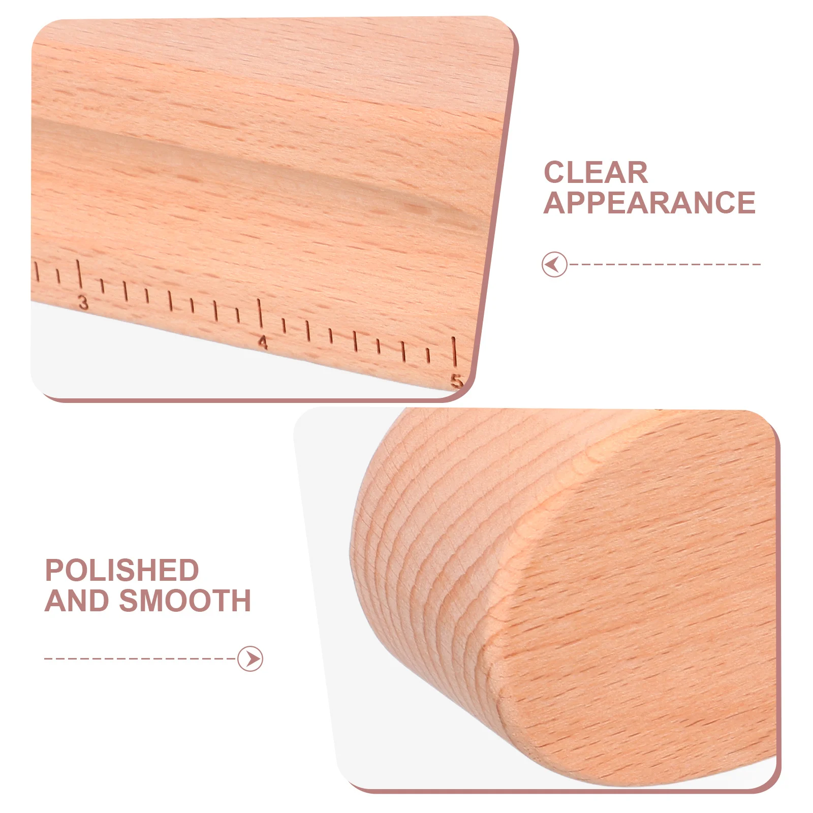 2Pcs Wood Pressing Tool Tailor Clapper Seam Flattening Tool for Quilting Sewing Fabric Pressing Board Steam Iron Seam Presser