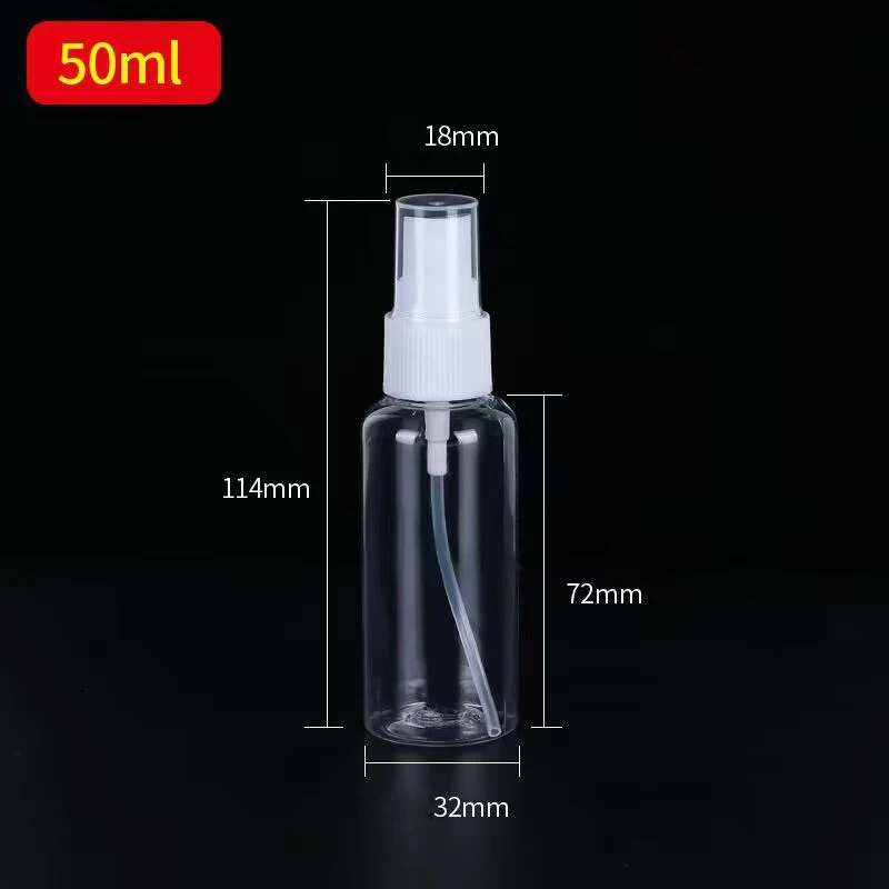 3/5/10pcs Hervulbare 10ml 30ml 50ml 100ml Clear PET Plastic draagbare Reizen Spray Fles Lege Parfum Container - afbeelding 1