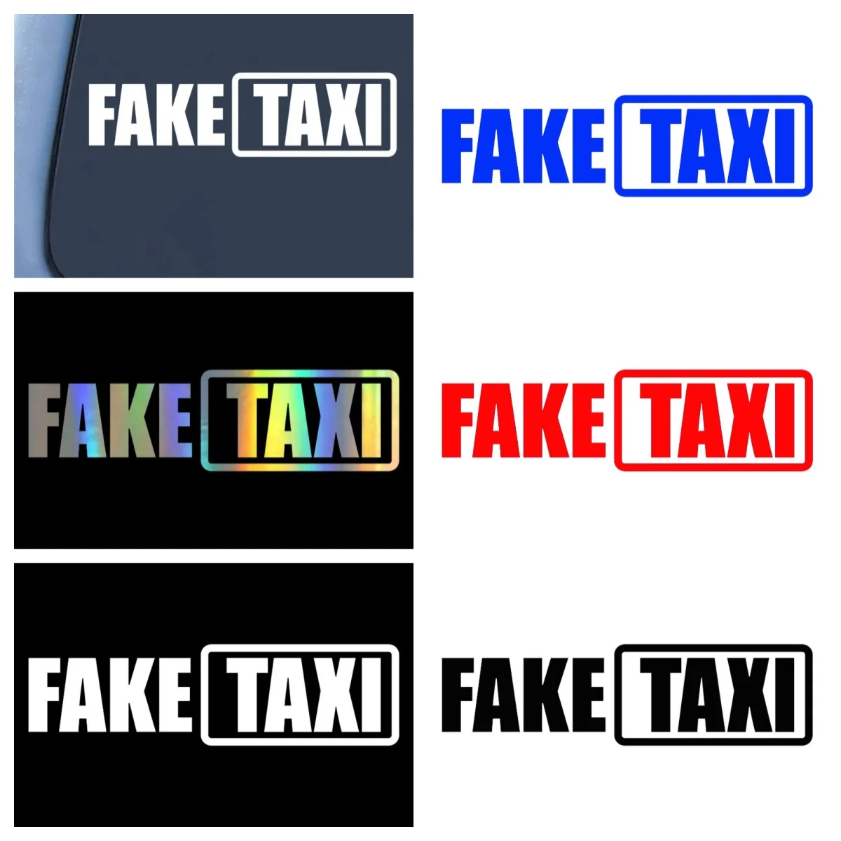 Зеркало в форме автомобиля, наклейки для мотоцикла, милые виниловые наклейки из ПВХ в форме автомобиля в форме такси