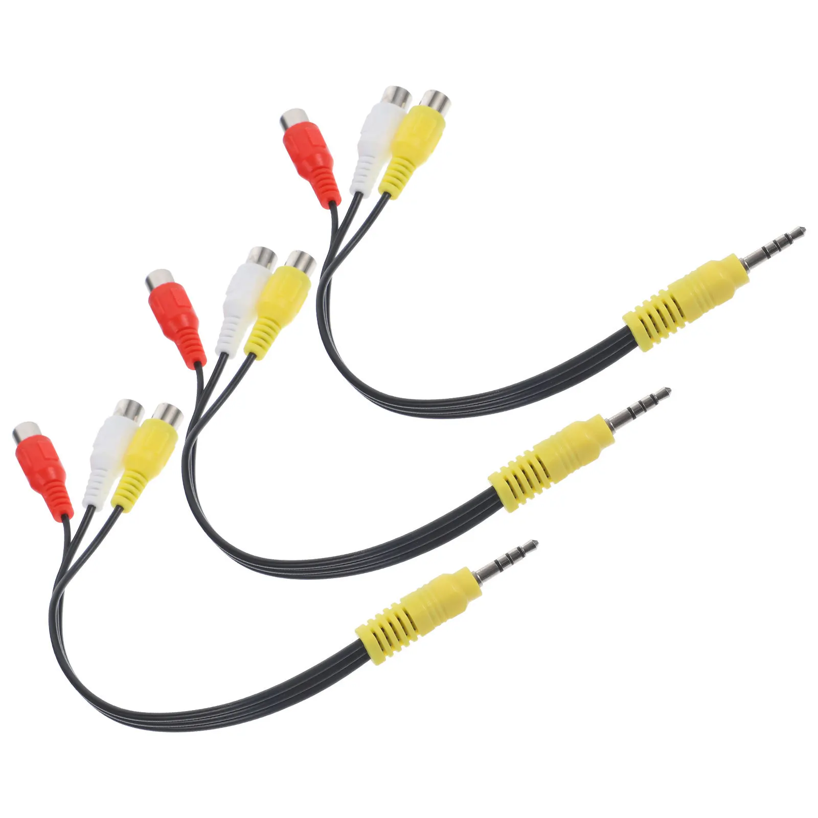 

3Pcs Av Connecting Cord Multi-Use Av Adapter Cable Reusable Audio Video Adapter Cord Satellite Receiver Connect
