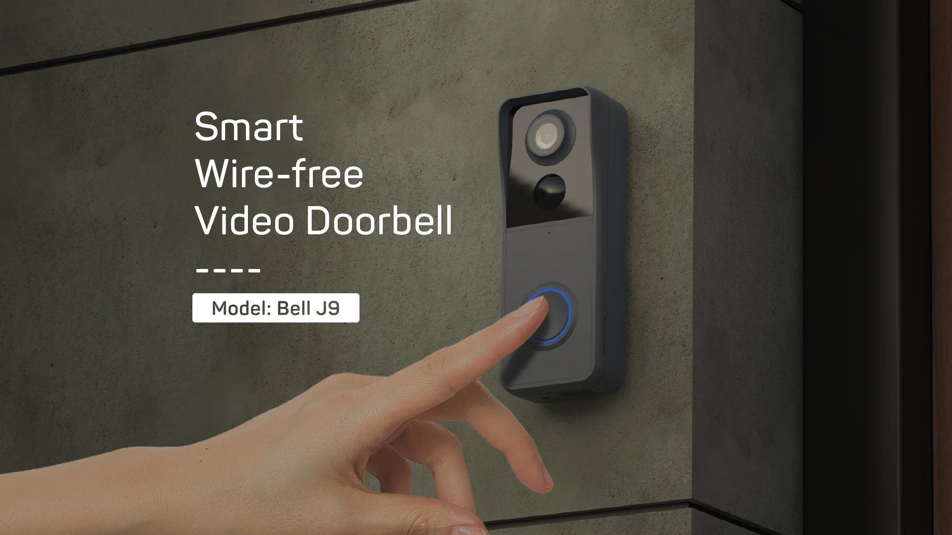 1080P Night Vision Video Doorbell Camera with 18650 Battery HD 2-Way Calling Door Bell-1080P Night Vision Door Phones