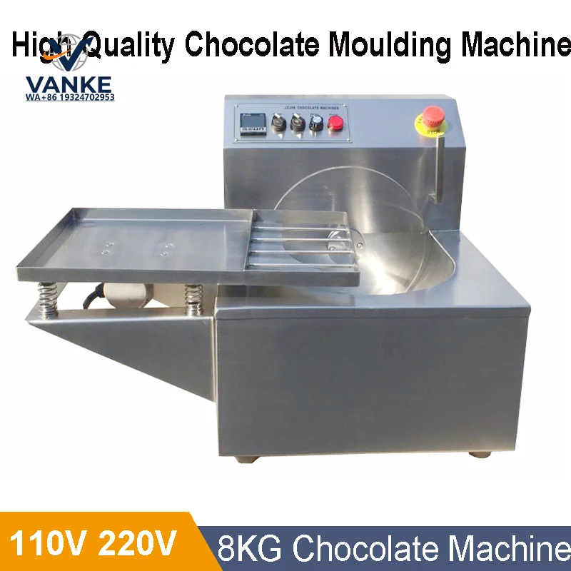 With Vibration Table Wheel Type Chocolate Tempering Machi ne Chocolate Melting Machin e  Chocolate Melting Coating Machi ne