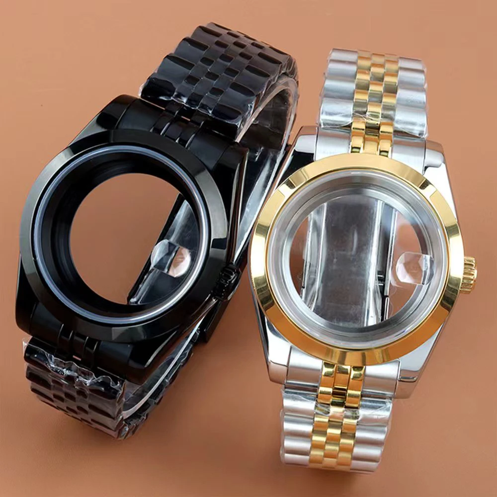 

36mm/39mm NH35 Watch Accessories Luxury Watch Case Sapphire Glass For Datejust Nh35 Nh36 Movement 28.5mm Dial Jubilee Watchbands