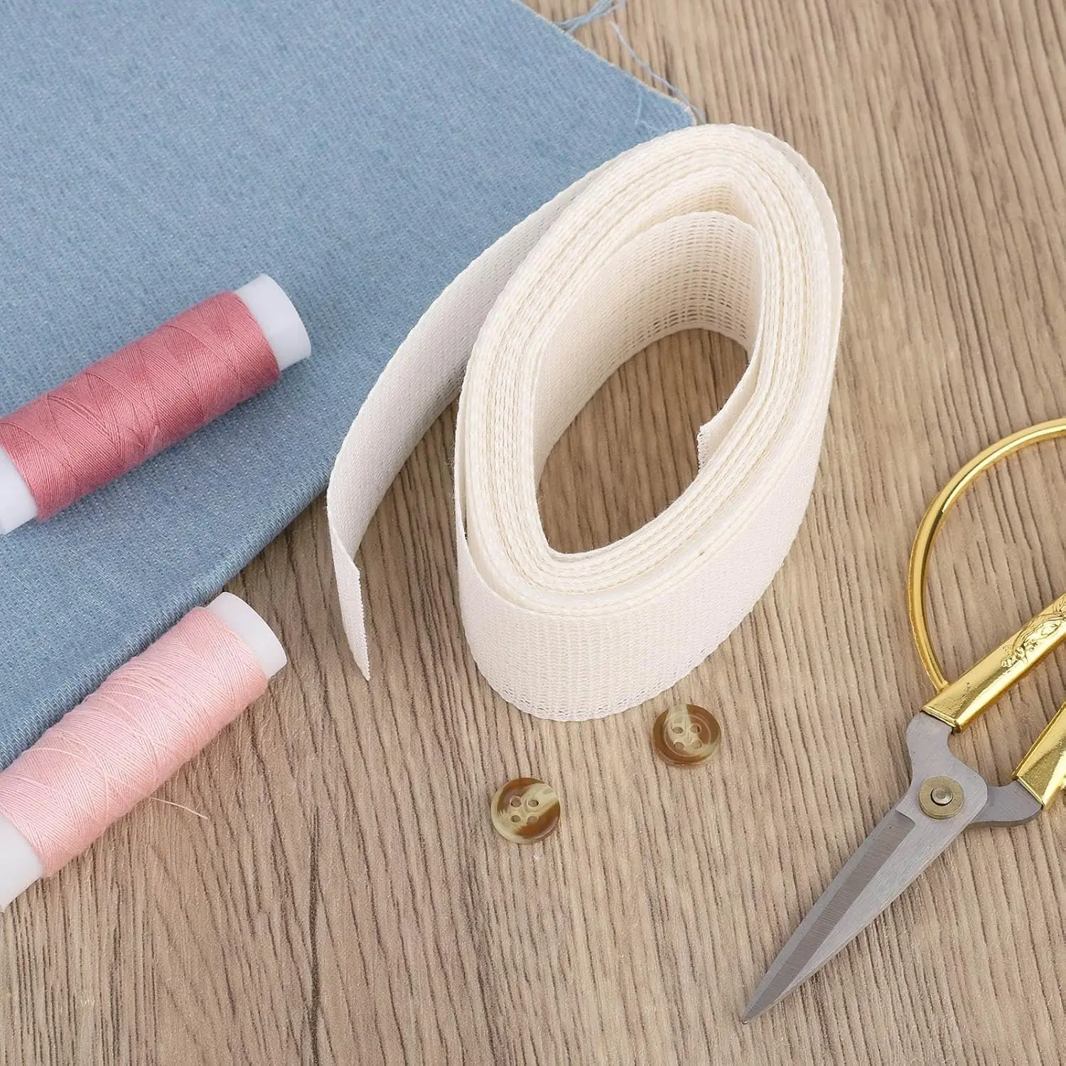 Stoff-Saumführung, Fischgrätenband zum Nähen von schmalen und gebogenen Saumnähten, wiederverwendbarer Knochenstreifen für Chiffon-Seidenkleider und -röcke – Detail 6
