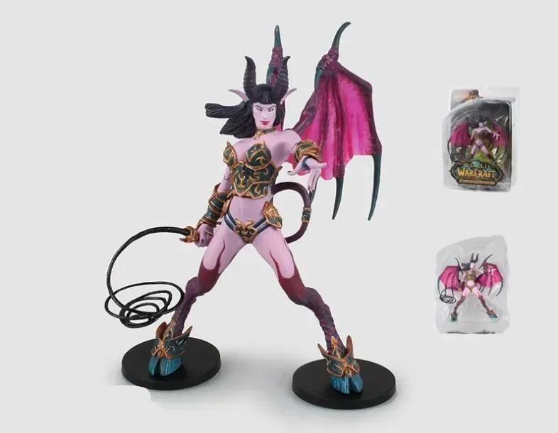 [ตลก] กล่องต้นฉบับ20cm WOW FIGURE DC Banshee / Succubus mages PVC ตุ๊กตาขยับแขนขาได้ชุดเกมคลาสสิกของขวัญเด็ก