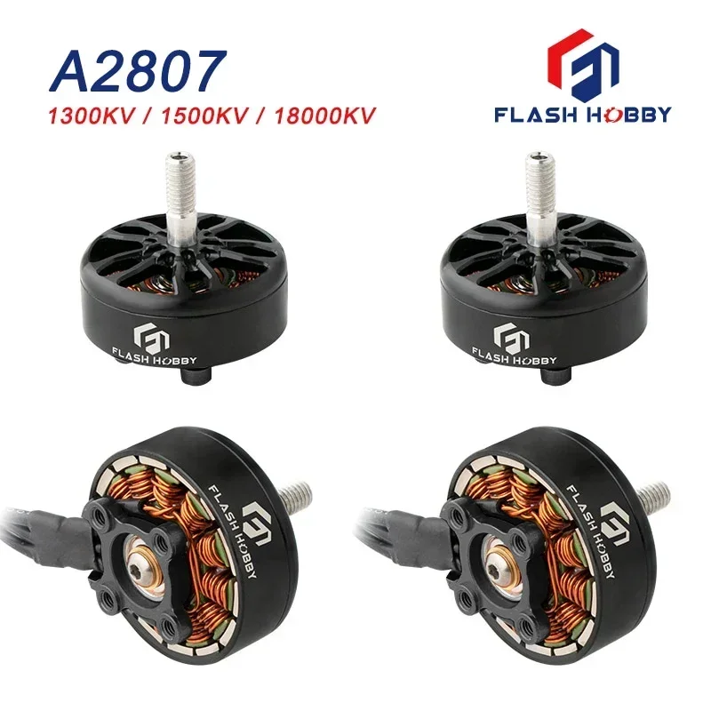 4PCS FLASHHOBBY A2807 2807 Brushless Motor 1800KV 4S 1500KV 1300KV 6S