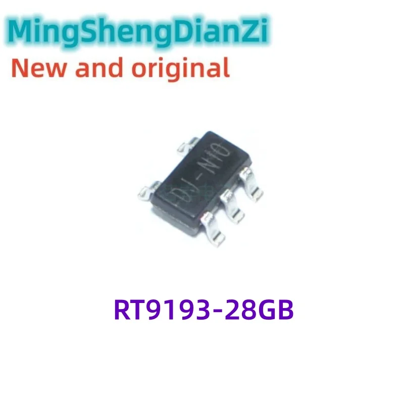 50PCS Brand new original stock RT9193-28GB SOT23-5 voltage regulator LDO chip 2.8V/300mA output