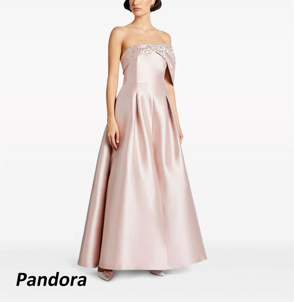 

Pandora Off Shoulder Evening Gown A-line with Crystal Women's wedding Banquet Party Dress