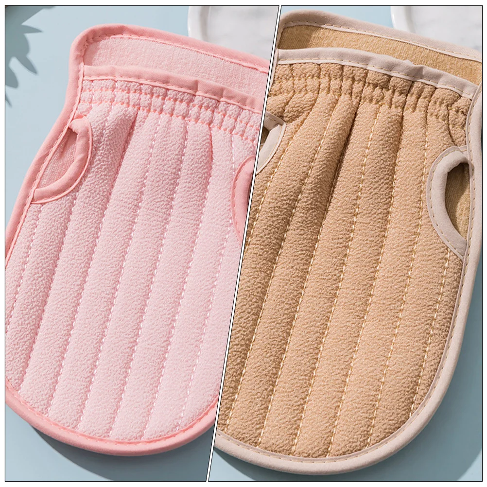 

Exfoliating Body Scrub Bath Towel Set Scrubber Massage Wash Mitts and Face Gloves Man