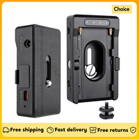 NP-F Battery Charger Battery Adapter Plate with DC12V DC8V USB-C 30W PD Output for NP-F550 F750 F970 Battery for BMPCC 4K6K DSLR
