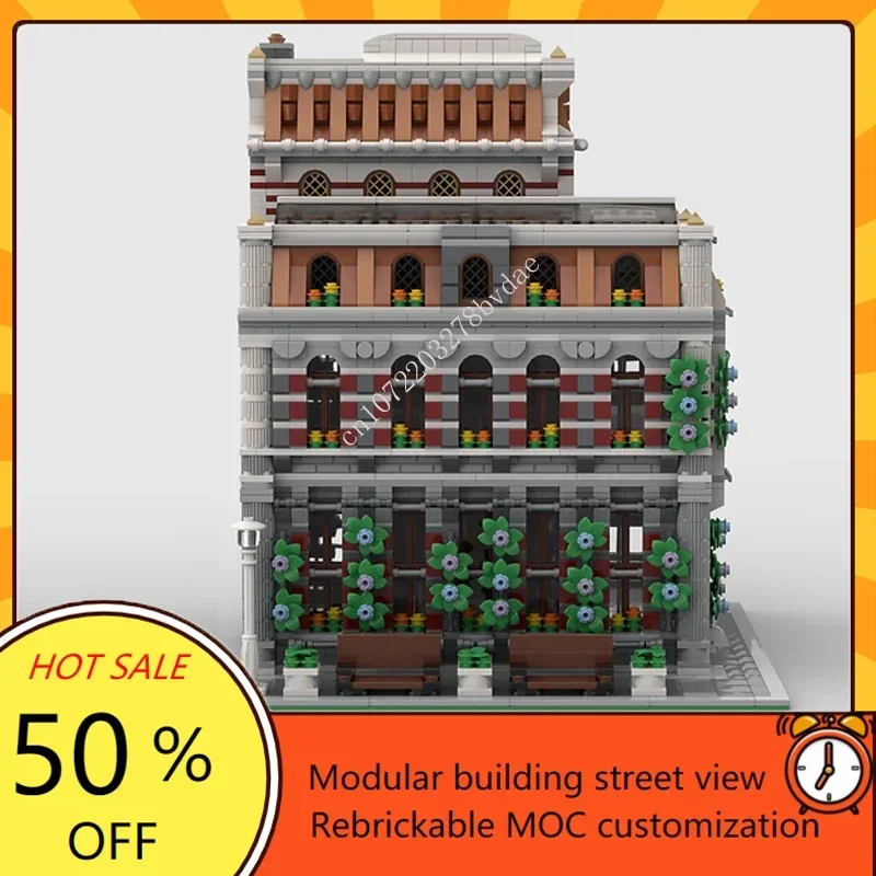 3262PCS Fire Department Modular MOC Creative street view Model Building Blocks Architecture Education Assembly Model Toys Gifts