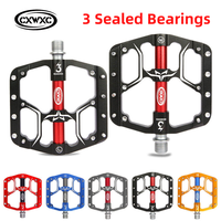 CXWXC Bicycle Pedals CXV15/CX930 Ultralight MTB Mountain Bike 3 Sealed Bearings Footrest for Wide Platform Cycling Parts