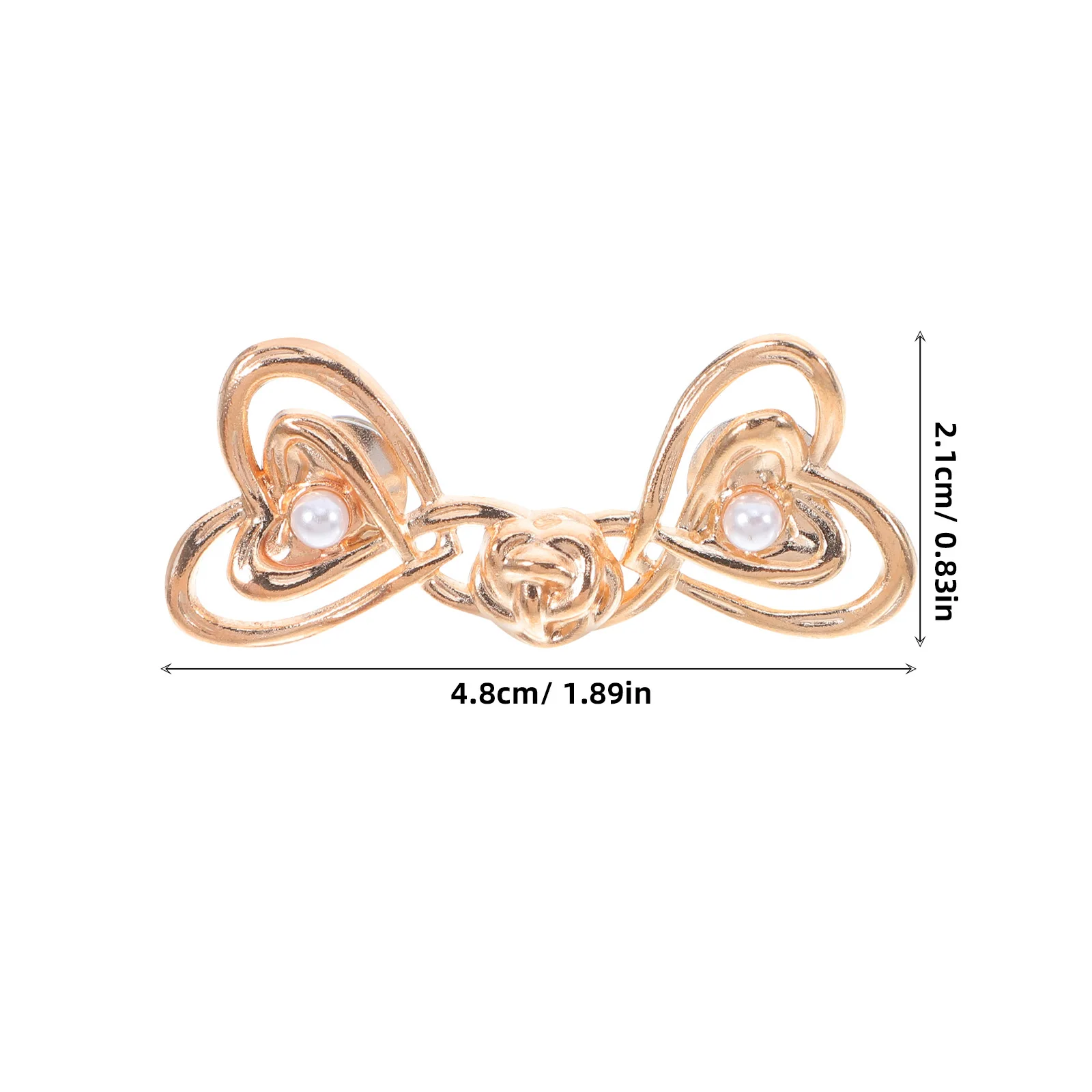 مشبك مشبك الخصر على شكل قلب بدون خياطة معدنية قابلة للتعديل لشد زر الجينز لتخسيس الخصر ملابس يومية من سبائك الزنك #6