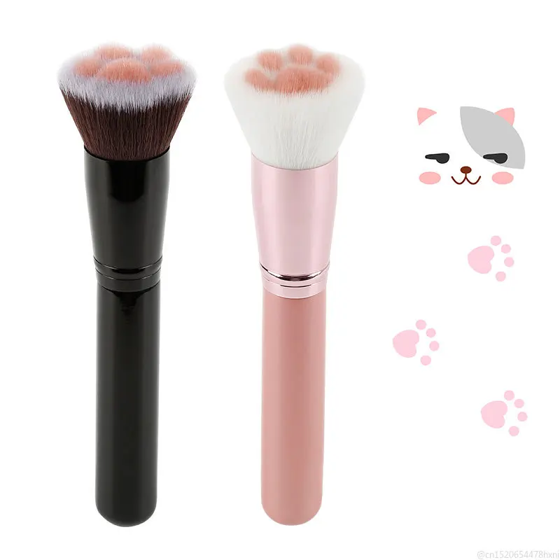 

Dropship Cat Claw Shape Makeup Brushes Cute Powder Brush Cosmetics Foundation Powder Blush Eyeshadow Concealer Brush Beauty Tool