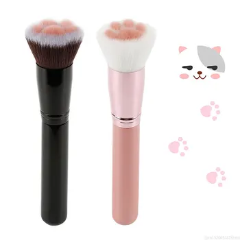 Dropship pincéis de maquiagem em forma de garra de gato, pincel fofo para pó, cosméticos, base, pó, blush, sombra, corretivo, ferramenta de beleza