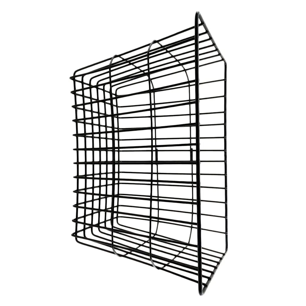 Iron Bike Basket Front Handlebar Foldable Hanging Bike Storage Basket Large Capacity Outdoor Ride