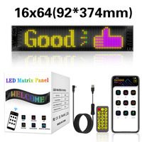 LED Sign Matrix Pixel Panel Scrolling Bright Led Eyes For Truck Signboard Flexible USB LED Car Sign Bluetooth App DIY Control