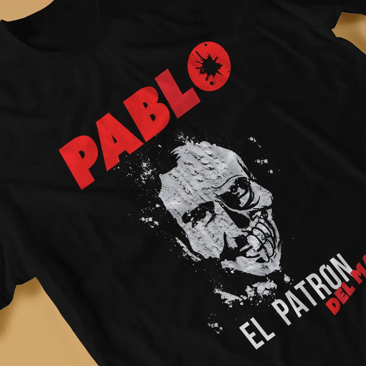 El Patron De Mal Hip Hop TShirt Narcos Crime TV Pablo Escobar Leisure Polyester T Shirt Hot Sale Stuff For Men Women