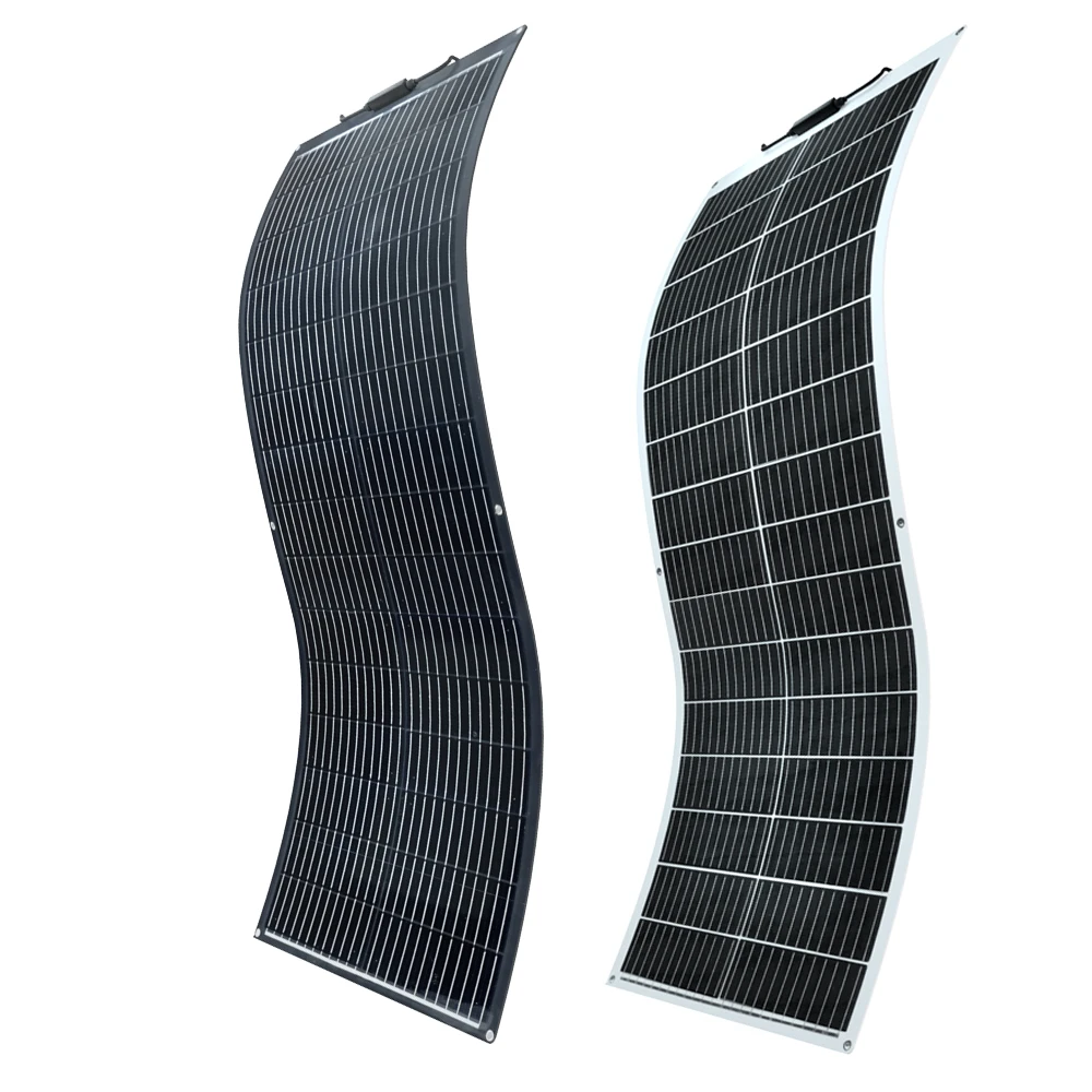 1000W -100W Flexible Solar Panel 100W 24V / 12V Monocrystalline Solar Modules Bendable Semi-Flexible Mono Solar Panel 100 Watt