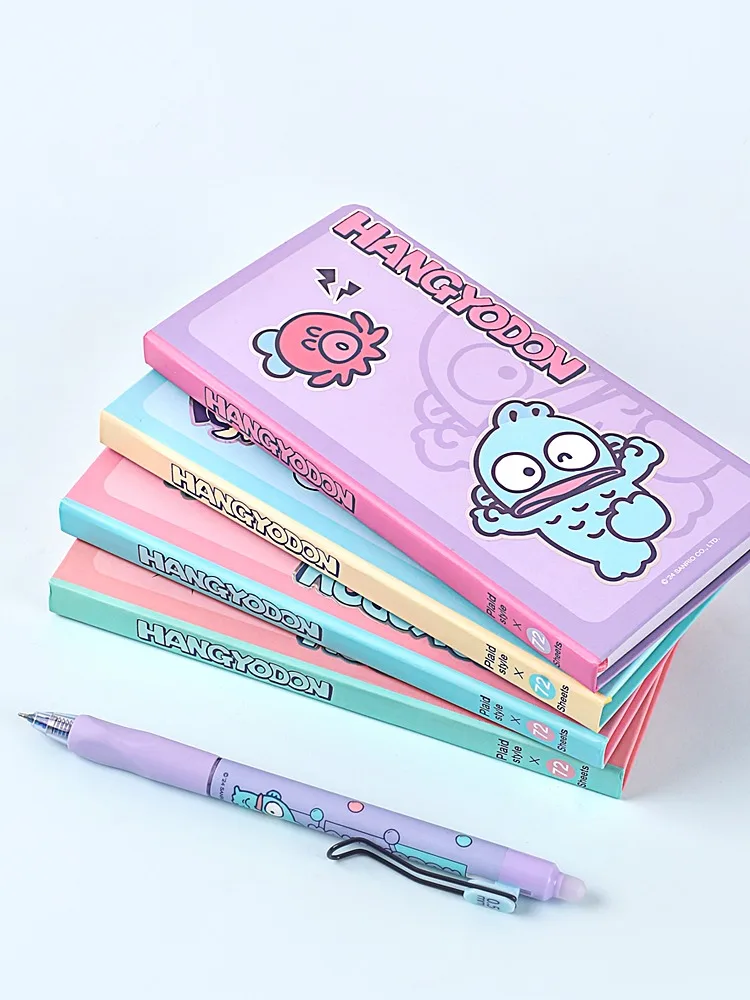 Kinbor Weeks Plan Small Notebook Kawaii Cartoon Pocket Book Grid Page Record Journals 2024 Self filled Schedule Stationery Paper