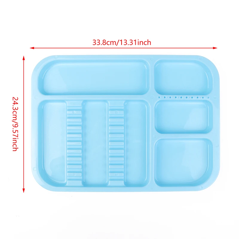 1Pcs Plastic Dental Instrument Tray Separate Tray Autoclavable Plastic Divided Split Trays for Medical Tattoo Dentistry Tools