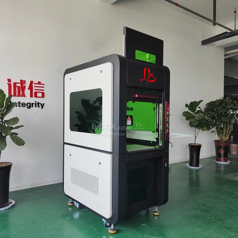 LY NEW Customized Enclosed 20W-200W 3D Deep Engraving fiber laser marking machine Color Marking  for Jewelry Metle Air-cooled
