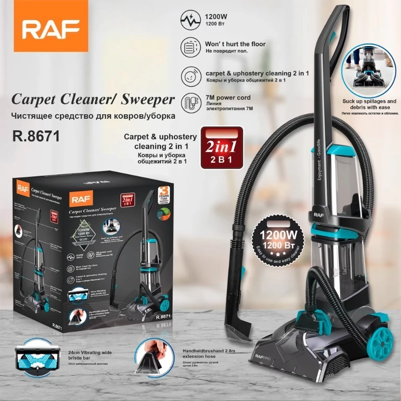 RAF EU Standard 2 en 1 fregona y aspiradora barredora de mano multifunción para el hogar