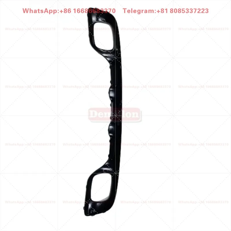 1568855301 Car Front Bumper Central Gloss Black Decor Strip Vehicle Body Surface Decorative Molding Components